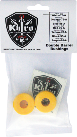 KHIRO DOUBLE BARREL BUSHING SET 92a M-HARD YELLOW