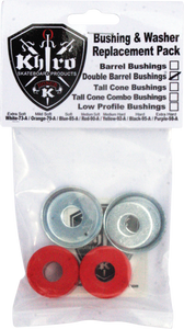 KHIRO DBL-BARREL BUSHING/WASH KIT 90a MED RED