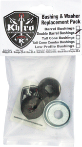 KHIRO DBL-BARREL BUSHING/WASH KIT 95a HARD BLACK