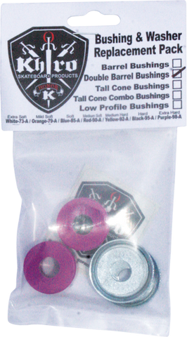 KHIRO DBL-BARREL BUSHING/WASH KIT 99a X-HARD PURP