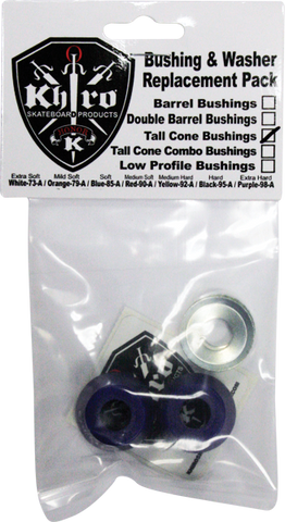 KHIRO TALL CONE BUSHING/WASH KIT 85a SOFT BLUE