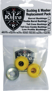 KHIRO TALL CONE BUSHING/WASH KIT 92a M-HARD YEL