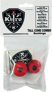 KHIRO T-CONE/L-BARREL BUSHING SET 90a MED-SOFT RED