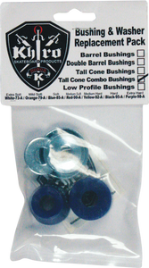 KHIRO T-CONE/L-BRL BUSHING/WASH KIT 85a SOFT BLU