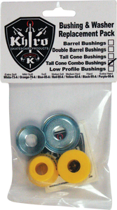 KHIRO T-CONE/L-BRL BUSHING/WASH KIT 92a M-HARD YEL