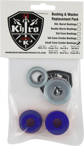 KHIRO S-CONE/L-BRL BUSHING/WASH KIT 85a SOFT BLU