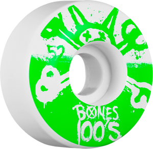 BONES 100's OG #10 52mm WHT/GRN ppp