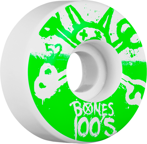 BONES 100's OG #10 52mm WHT/GRN ppp