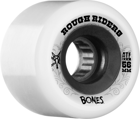 BONES ATF ROUGH RIDER 56mm WHITE/BLK