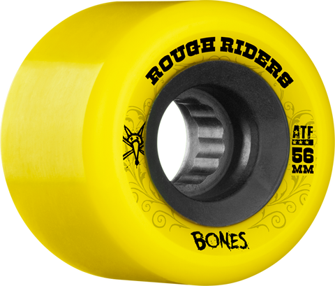 BONES ATF ROUGH RIDER 56mm YELLOW/BLK