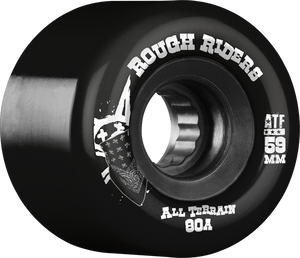 BONES ATF ROUGH RIDER 59mm 80a BLK/BLK