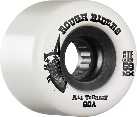 BONES ATF ROUGH RIDER 59mm 80a WHT/BLK