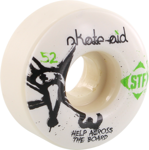 BONES STF SKATE AID 52mm WHT W/GRN