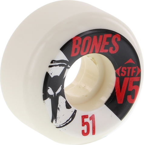 BONES STF SIDECUT V5 SERIES 51mm WHITE