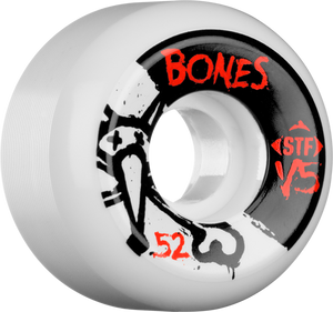 BONES STF SIDECUT V5 SERIES 52mm WHITE