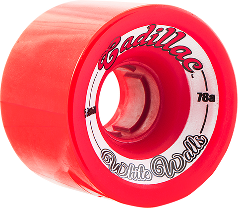 CADILLAC WHITE WALLS 59mm 78a RED