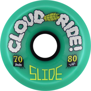 CLOUD RIDE! SLIDE 70mm 80a TEAL