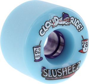 CLOUD RIDE! SLUSHEEZ 62mm 78a LT.BLUE