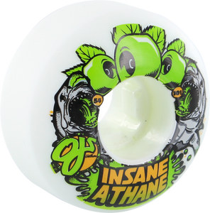 OJ WHEELS INSANEATHANE EZ EDGE SHARKS 54mm 101a WHT/GRN