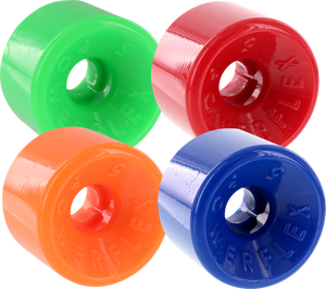 POWERFLEX 5 63mm 88a ASSORTED#2 GRN/RED/ORG/BLU