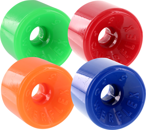 POWERFLEX 5 63mm 88a ASSORTED#2 GRN/RED/ORG/BLU