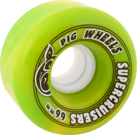 PIG SUPERCRUISER 66mm 85a GRN/GRN SWIRL