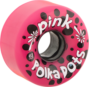 PINK POLKA DOTS 62mm 78a PINK