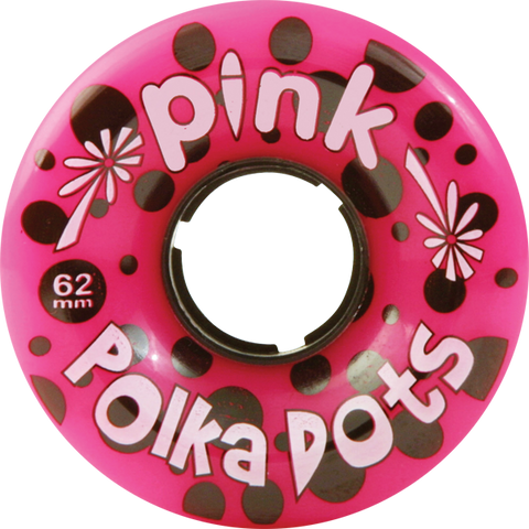 PINK POLKA DOTS 62mm 96a PINK