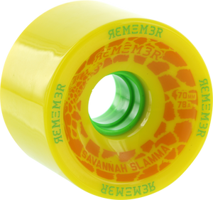 REMEMBER WHEELS SAVANNAH SLAMMA 70mm 78aYELLOW