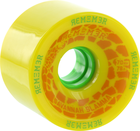 REMEMBER WHEELS SAVANNAH SLAMMA 70mm 78aYELLOW