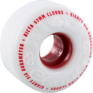 RICTA CLOUDS WHT/RED 57mm 86a