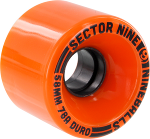 SEC9 9 BALL 58mm 78a SOLID ORANGE