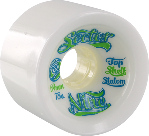 SEC9 9BALL TOPSHELF SLALOM 69mm WHT/GRN 78a