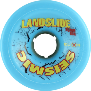 SEISMIC LANDSLIDE 75mm 83a BLUE/YEL LOGO