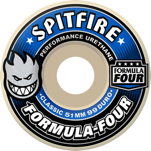 SPITFIRE F4 99a CLASSIC 58mm WHT W/BLUE