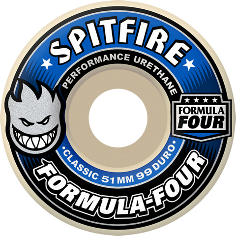 SPITFIRE F4 99a CLASSIC 58mm WHT W/BLUE