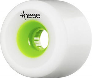 These Wheels: 727 Freeride Smooth 66mm 78a Green Core