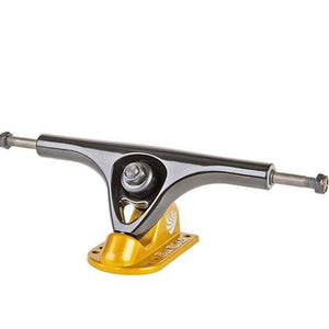 Paris Longboard Trucks: V2 180mm 50 Black Gold Trucks- Edge Boardshop