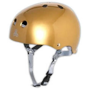 Triple 8 Helmet: Brainsaver Rubberized Gold