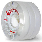 Eastside Longboard Wheels: H2O Rain Wheels 70mm 78a Clear Wheels- Edge Boardshop