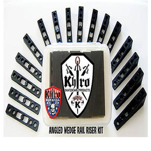 Khiro Riser Pads: Angled Wedge Rail Riser 16 Pack Kit Riser Pads- Edge Boardshop