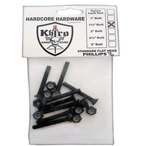 Khiro Hardware: Truck Mount Flathead Bolts 8 Pack Hardware- Edge Boardshop