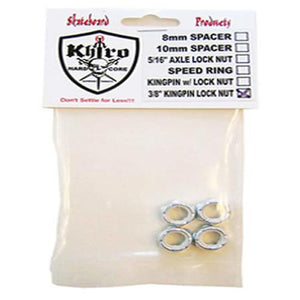 Khiro Hardware:  King Pin Lock Nuts 3/8"  4 Pack Hardware,King Pins- Edge Boardshop