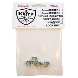 Khiro Hardware: Axle Lock Nuts 5/16" 4 Pack Hardware- Edge Boardshop