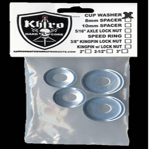 Khiro Hardware:  Cup Washers 4 Pack Combo Set Bushing Washers- Edge Boardshop