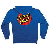 Santa Cruz Sweatshirt: Classic Dot Hoody Blue Sweatshirts- Edge Boardshop