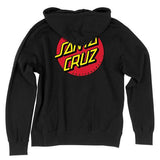 Santa Cruz Sweatshirt: Classic Dot Hoody Black Sweatshirts- Edge Boardshop