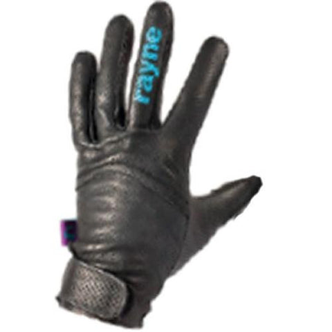 Rayne Longboard Gloves: High Society Leather Black Slide Gloves & Pucks- Edge Boardshop