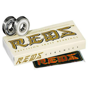 Bones Bearings:  Ceramic Super Reds Bearings- Edge Boardshop