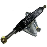 Buzzed Precision Trucks: Beefcake V3 186mm 47 degree Black (with holes) Trucks- Edge Boardshop